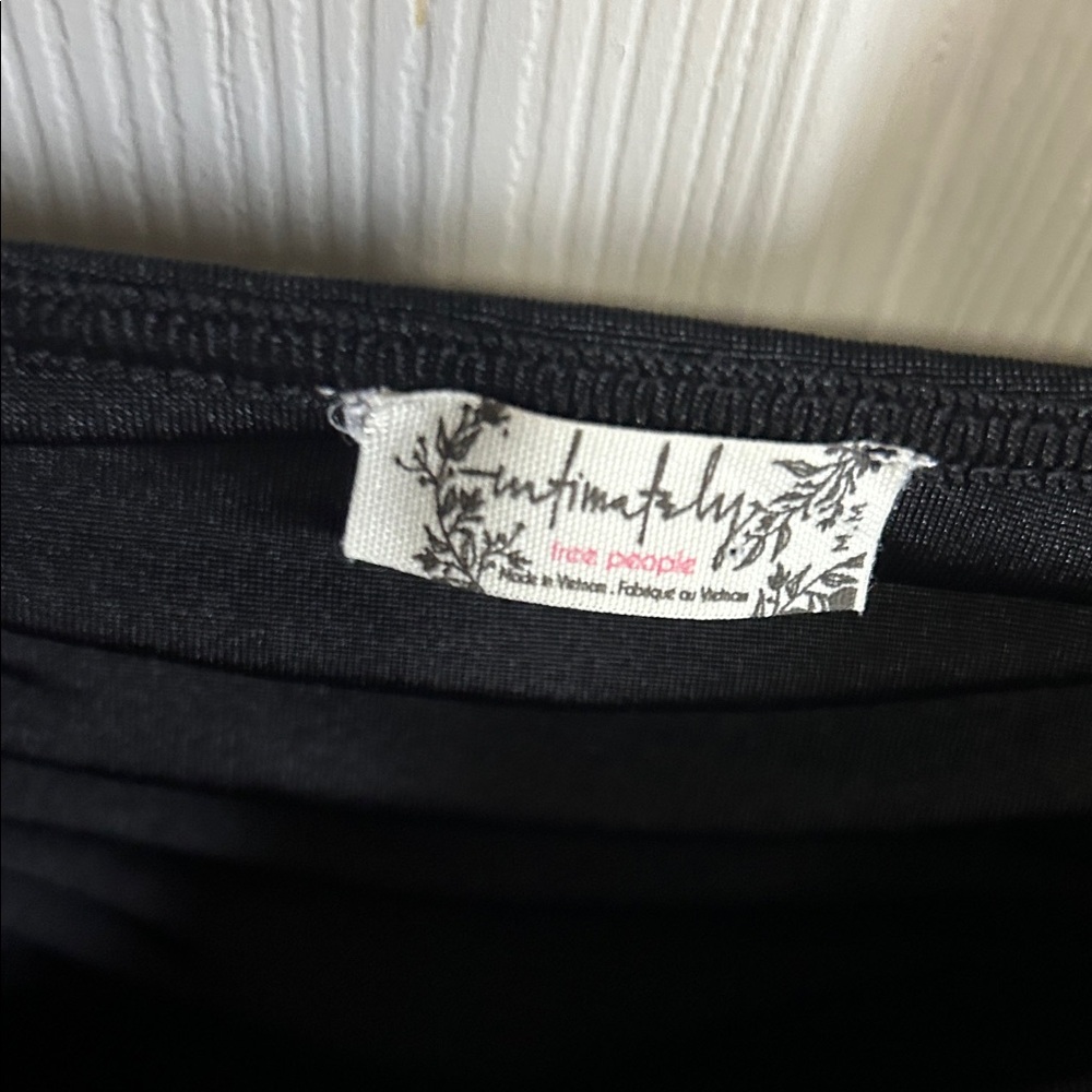Free People Black Ruched Bodysuit - Picture 3 of 5